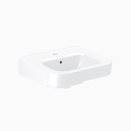 Sloan SS3106 SloanTec Glaze White Ledgeback Lavatory Single Hole 3873176